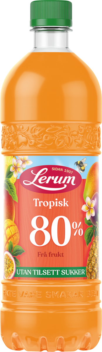 Tropisk fruktsaft uten tilsatt sukker  0,75 l