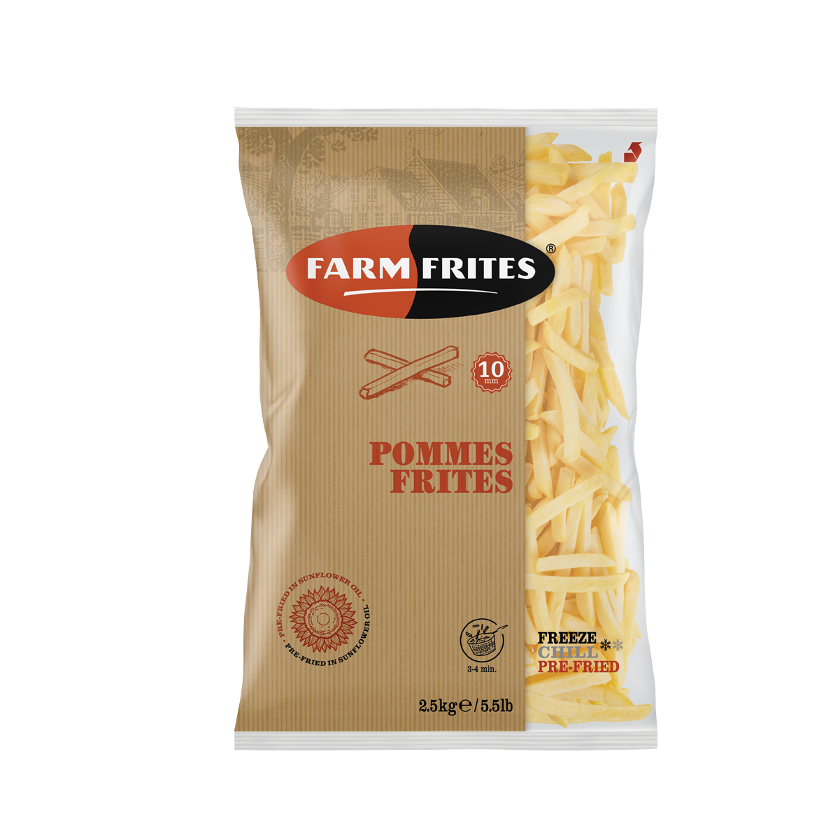 Pommes fries 10mm   t   kg