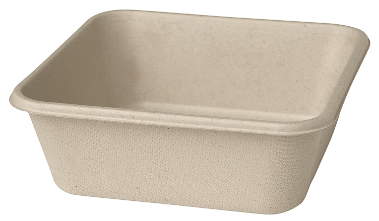 Salatboks classic 4-kant fiber brun 900ml 40stk
