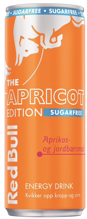 Red bull apricot & strawberry sugarefree  24x250ml