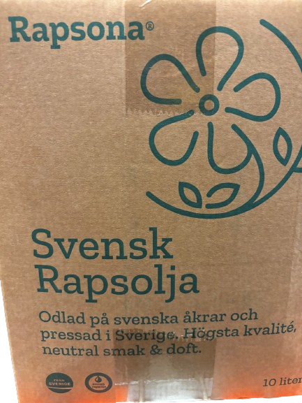 Rapsolje swe bag in box   10l