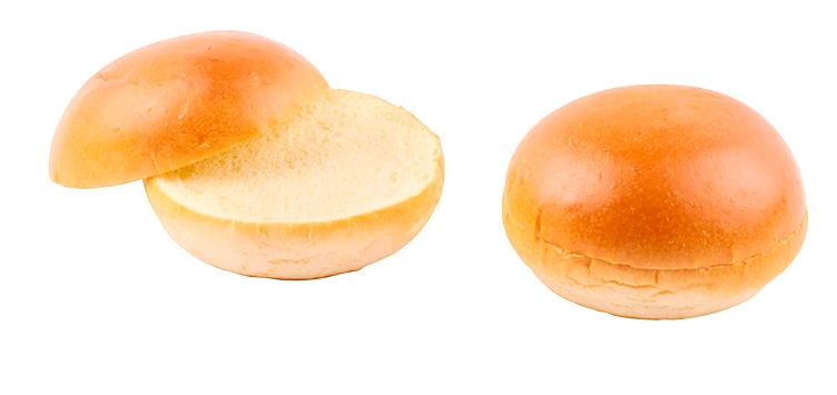 Hamburgerbrød gourmet brioche glanset delt  30x70g