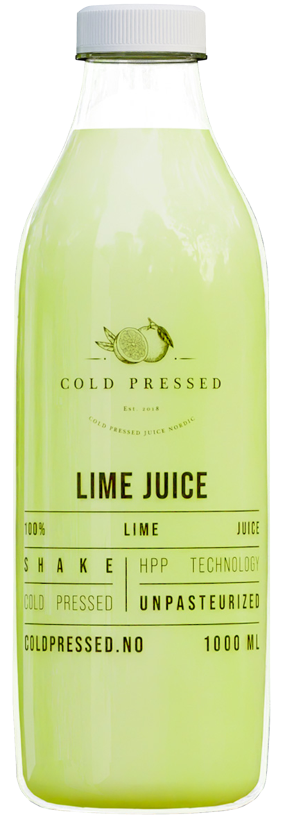 Cold pressed juice 100% lime 1l