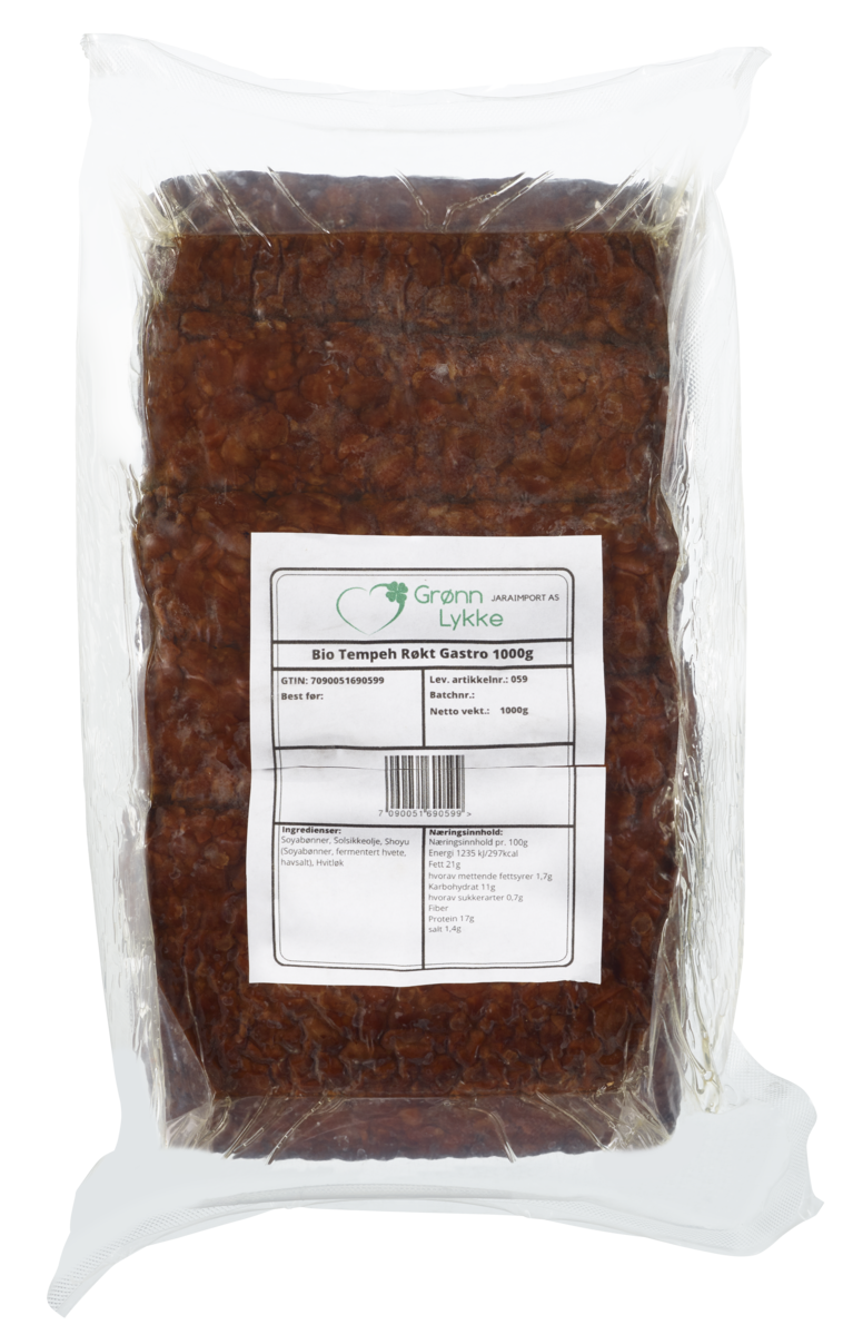 Bio tempeh røkt (gastro)   1kg
