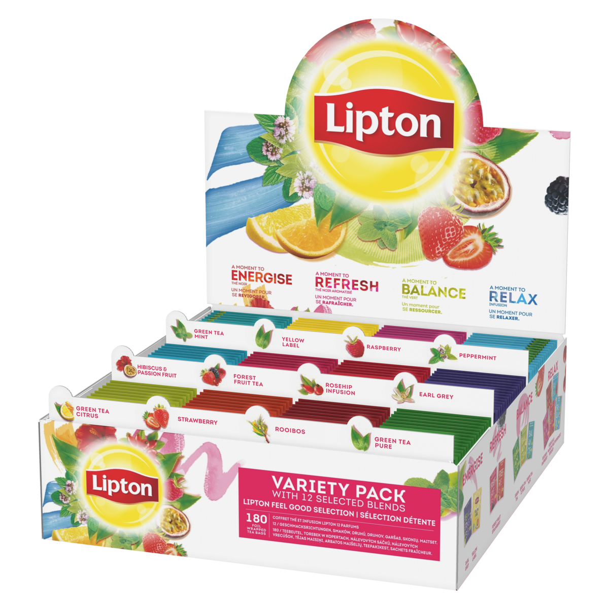 Lipton variety pack 285g 12x15poser