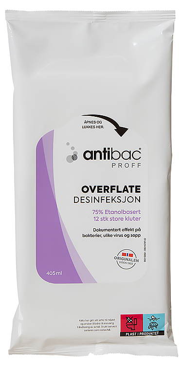 Antibac surface cloths   12pcs
