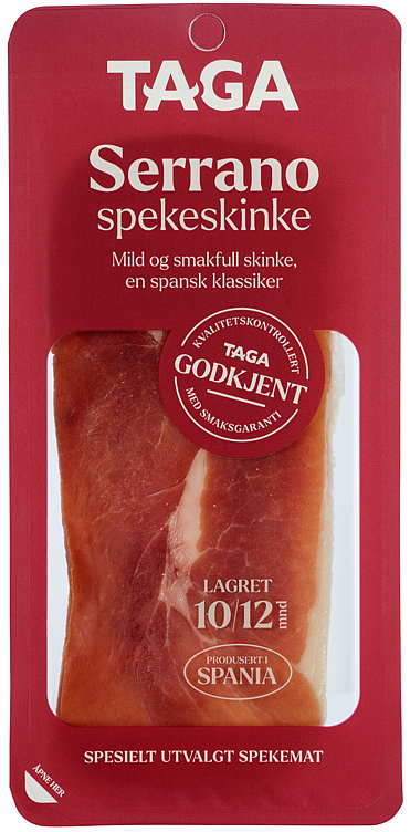 Serrano skivet 55g