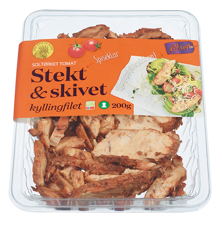 Kyllingfilet stekt og skivet soltørket tomat  200g
