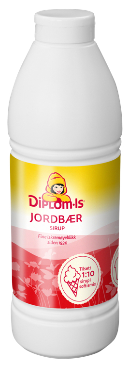 Diplom is jordbær sirup  0,8l