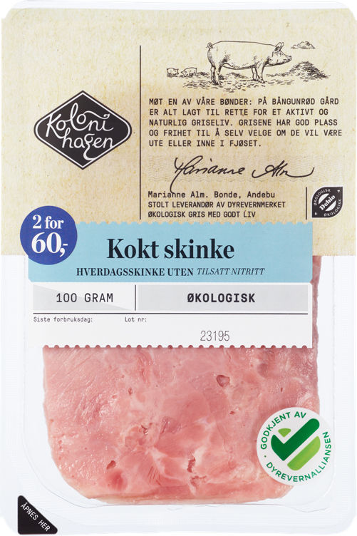 Kokt skinke  100g