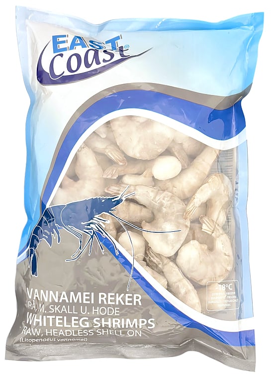 Scampi 16/20 rå m/skall u/hode vm  750g