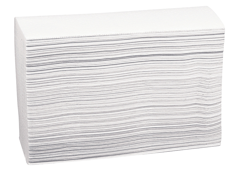 Papir-håndkleark 2-lags 24x23,5cm 100% nyfiber  150stk