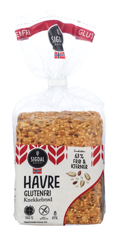 Knekkebrød havre glutenfri  190g