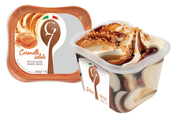 Caramello salato italian ice cream 1l