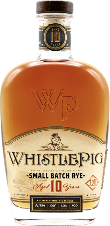 Whistlepig straight rye whiskey 10 yo   50%   70cl