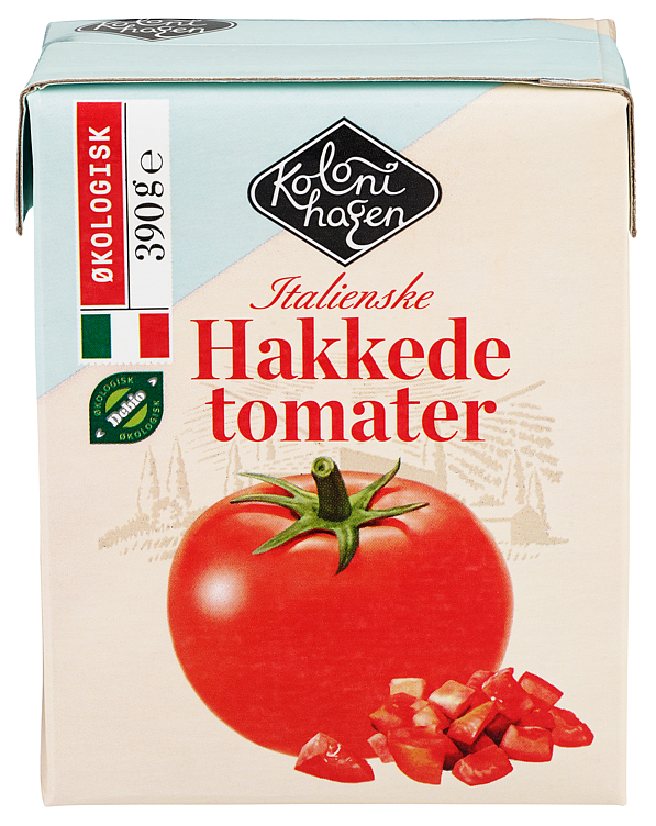 Tomater hakkede økol. 390g