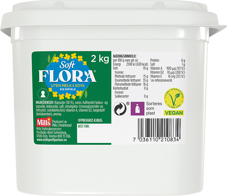 Soft flora u/melk & soya  2kg
