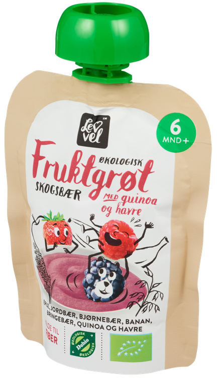 Fruktgrøt skogsbær  90g