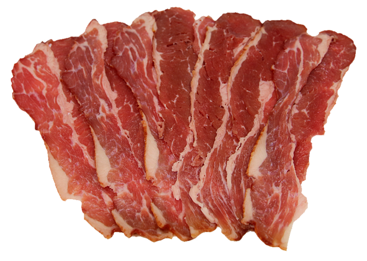 Halal bacon av røkt storfe, skivet  1kg
