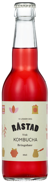 Kombucha bringebær   12x33cl