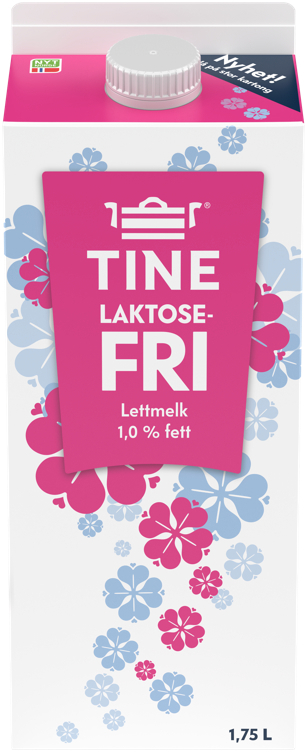 Lettmelk laktosefri 1%  1,75l