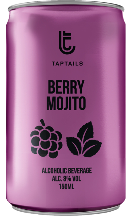 Taptails berry mojito bx   8%   12x15cl