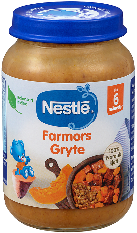 Naturnes farmors biffgryte 6m  190g
