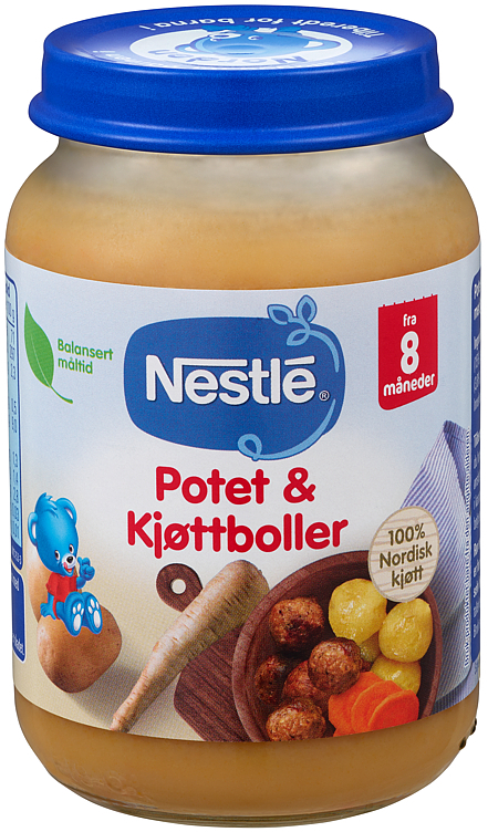 Naturnes potet & kjøttboller 8m  190g