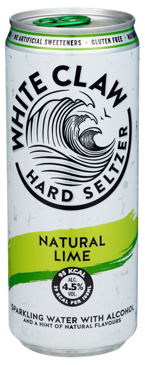 White claw hard seltzer lime 4,5% 12x33cl