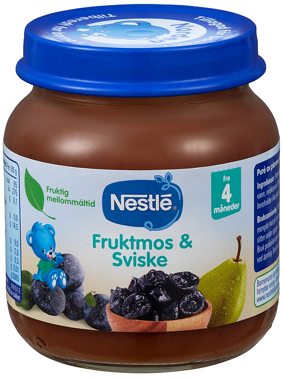 Naturnes fruktmos & sviske 4m 125g
