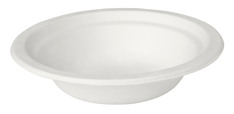 Tallerken dyp fiber hvit 18cm 50stk