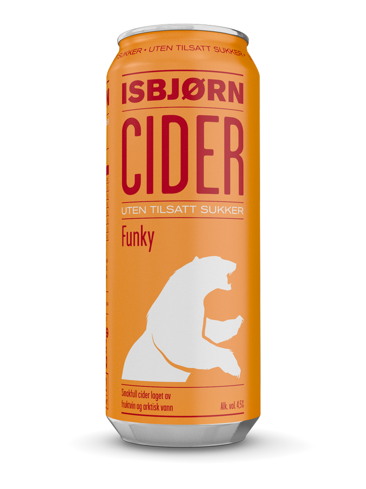 Isbjørn cider funky bx  4,5%  24x50cl
