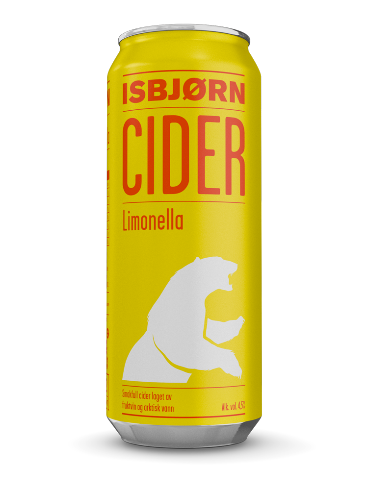 Isbjørn cider limonella bx  4,5%  24x50cl
