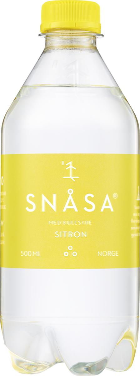 Snåsa naturlig mineralvann sitron   12x0,5l