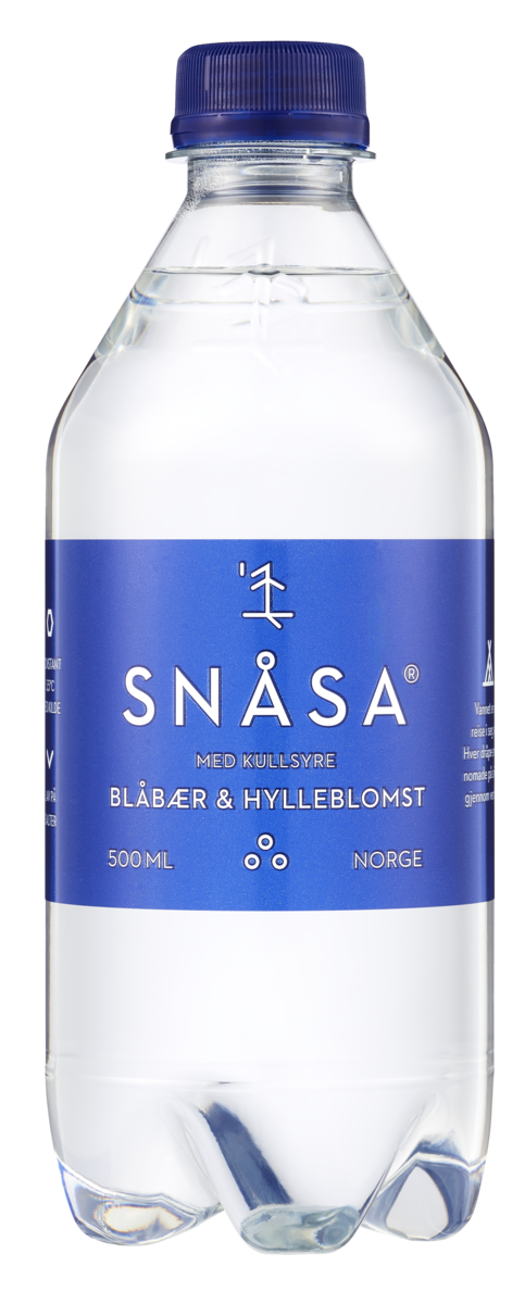 Snåsa min.vann kullsyre blåbær hyllebl.   12x0,5l