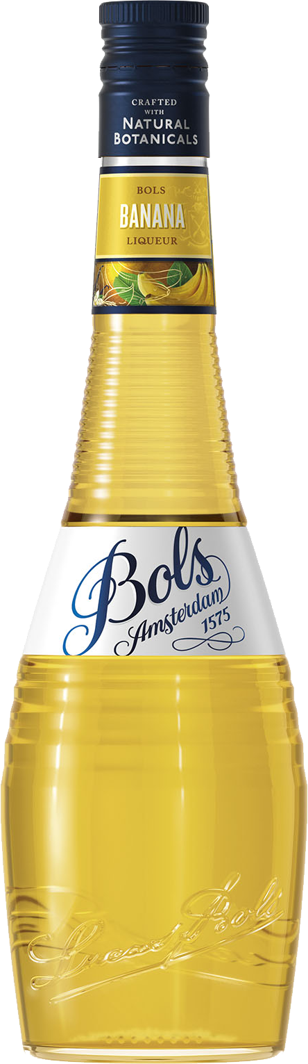 Bols creme de banana.  17%   50cl