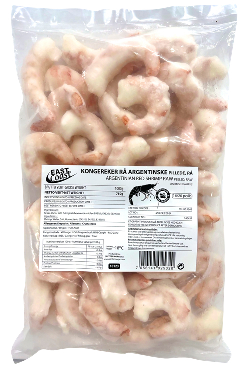 Scampi 31/40 vm m/skall u/hode rå 750g