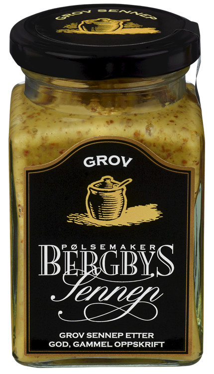 Bergbys grov sennep grov 230g
