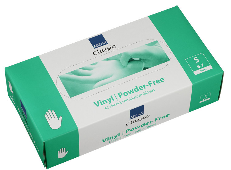 Glove vinyl abena classic pf clear xl   100pcs