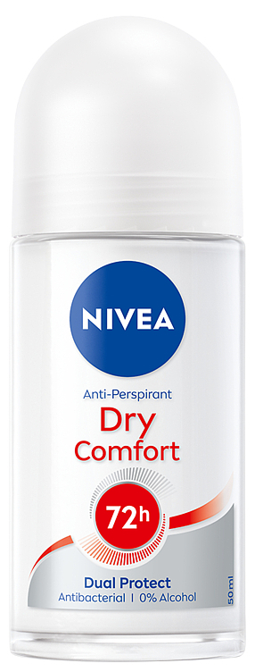 Nivea deo dry comfort roll on 50ml 6stk