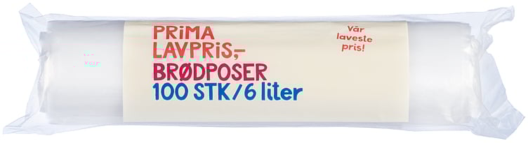 Prima brødpose 6l 100pk