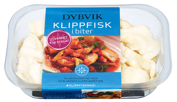 Klippfisk utvannet i biter 400g