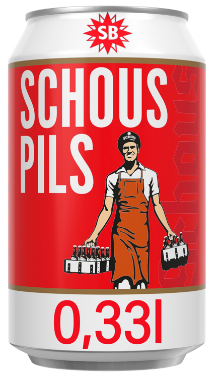 Schous pilsner bx   4,5%   30x33cl