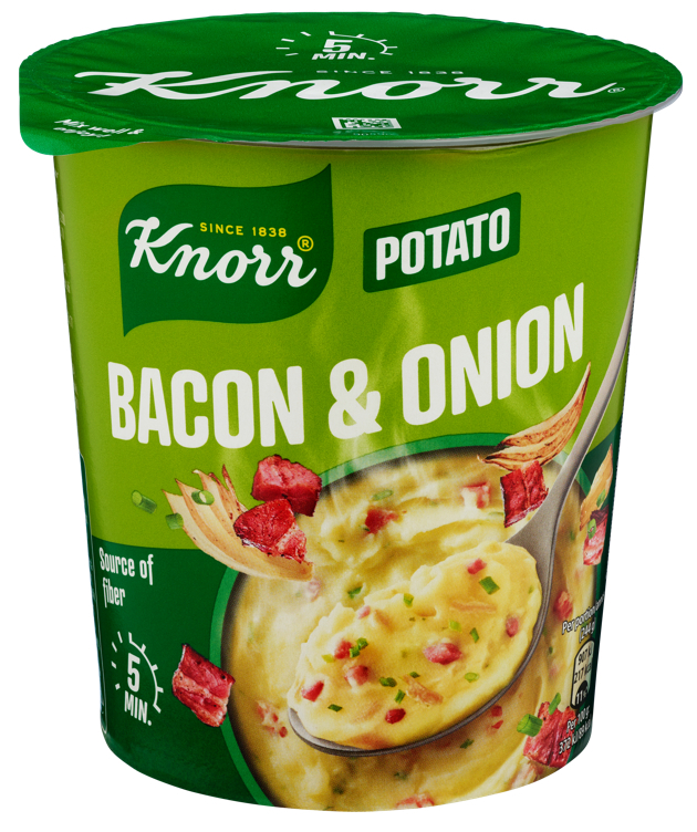 Snack pot potet m/bacon & løk  51g