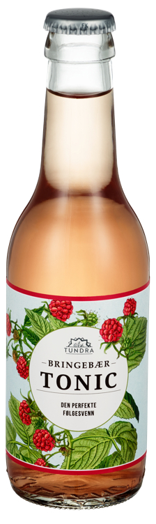 Tundra tonic water bringebær 24x25cl