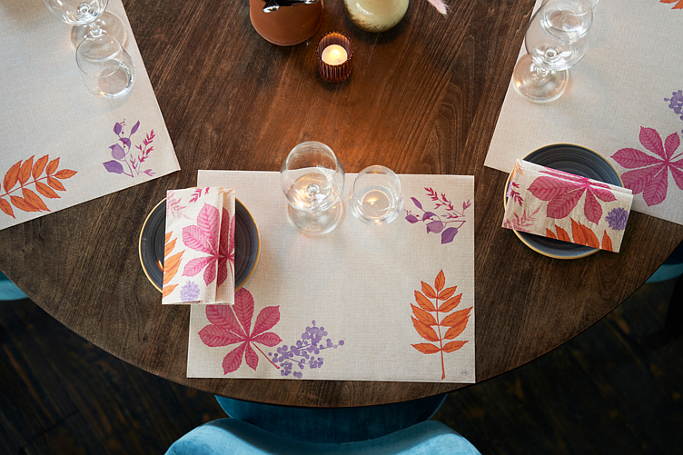 Bordbrikke dunicel bright autumn 30x40cm   100stk