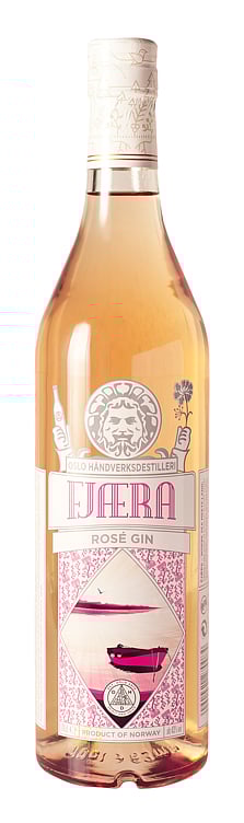 Oslo håndverksdestilleri fjæra rose gin 43% 70cl