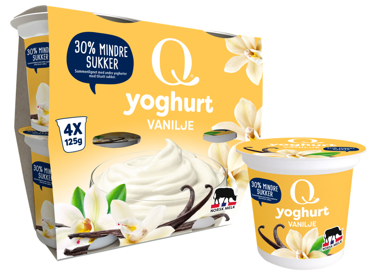 Yoghurt vanilje beger 4x125g