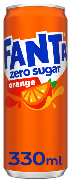 Fanta zero sugar orange sleek bx  20x33cl