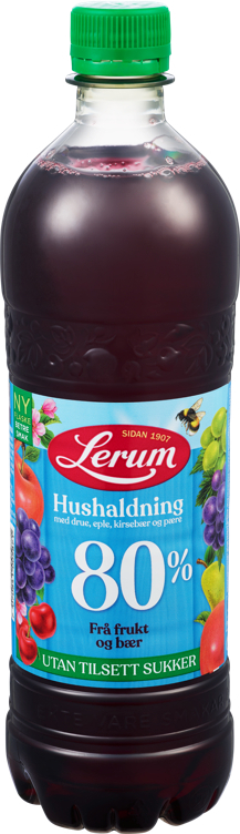 Husholdningssaft uten tilsatt sukker  0,75 l